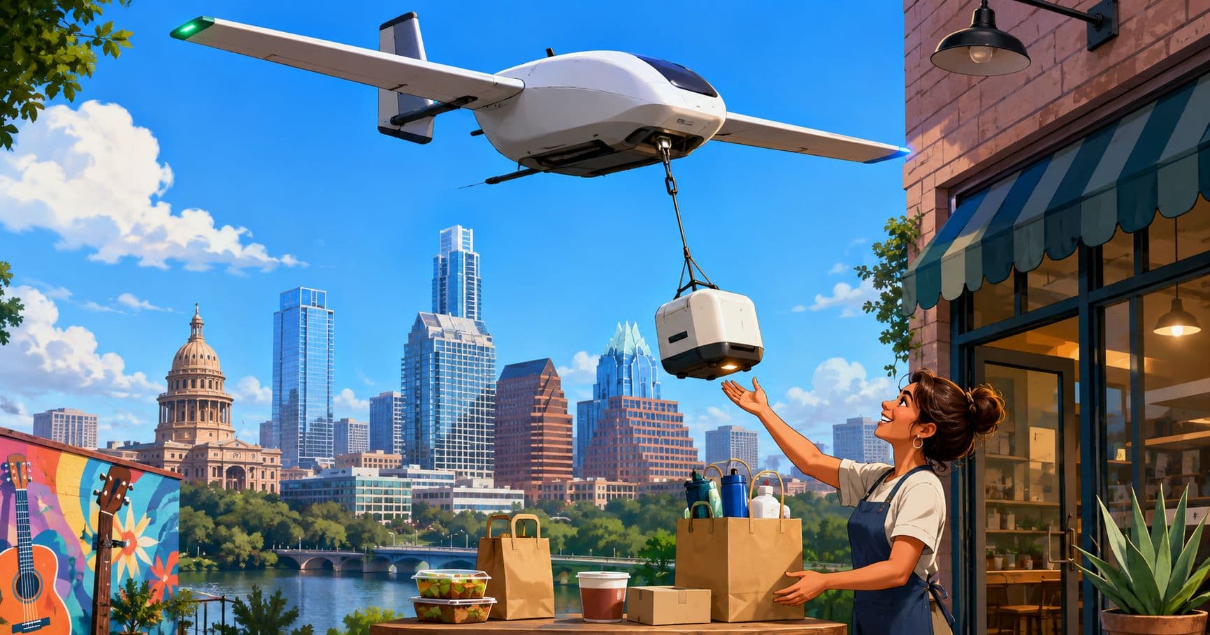 The $7.6B Drone Delivery Company Coming to Austin