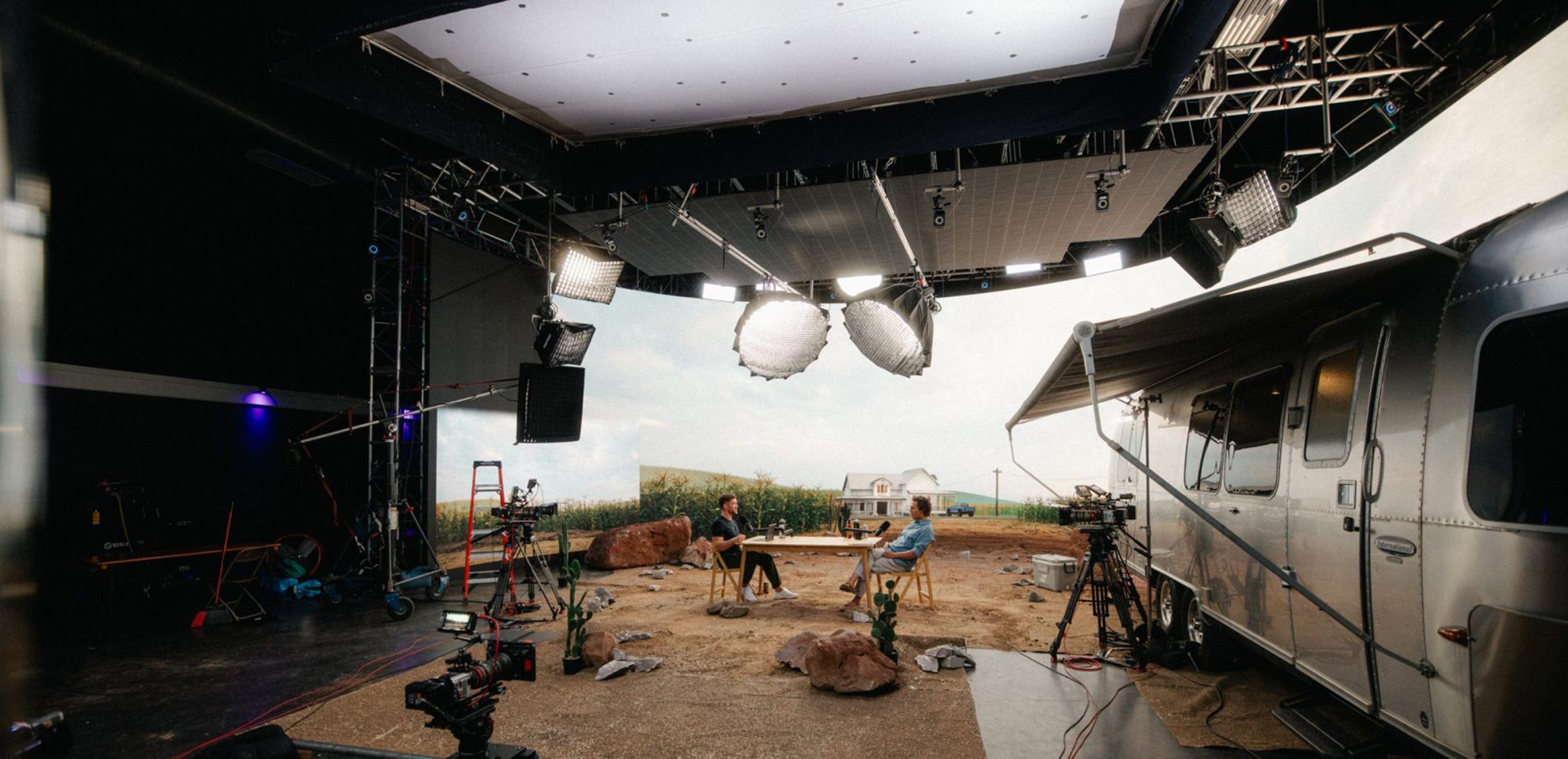 Matthew McConaughey on the Modern Wisdom podcast set at Stray Vista Studios